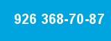 926 368-70-87